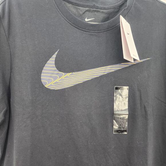 New NWT‎ Nike Men's The Nike Tee Dri- Fit Black Logo Size Large - Picture 3 of 5
